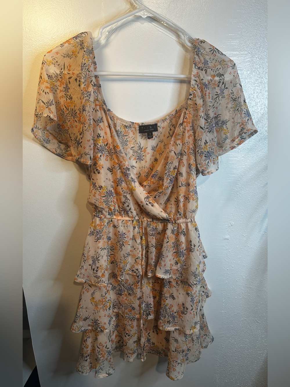 Floral Flowy Mini- Dress- Sz. S